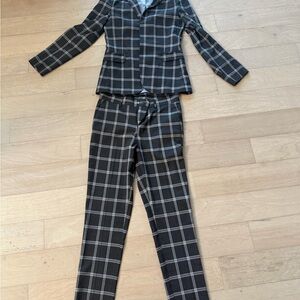 Men Plaid Two-Piece Suit